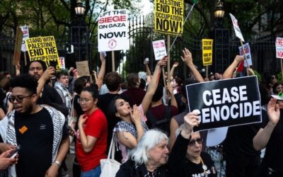 Columbia University suspends 65 anti-genocide students over library protest