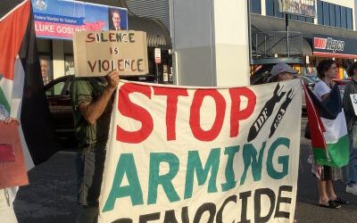 Palestinian protesters demand action from ‘Genocide Gosling’