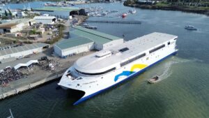 World’s Largest Electric Ship Sets Sail From Tasmania