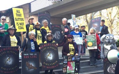 Climate protesters say no to Yancoal’s proposed open-cut coal mine expansion