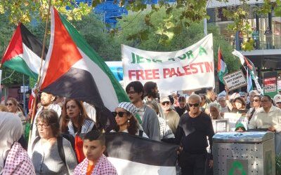 Protesters call for a vote for Palestine, stop arming Israel
