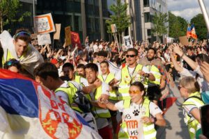 Finish Line of the “Trka do Brisela” in the Heart of Europe