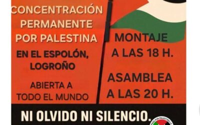 Concentración permanente en Logroño por la emergencia en Gaza