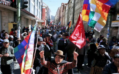 Bolivia | Simpatizantes de Evo Morales protestan para exigir la renuncia de Luis Arce a quien califican de “traidor” por la inhabilitación del expresidente