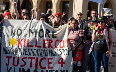First Nations people demand killer cops be bought to justice
