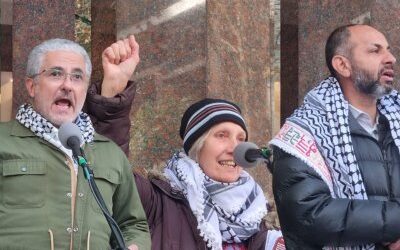 Rally calls for release of detained Global March for Gaza activists