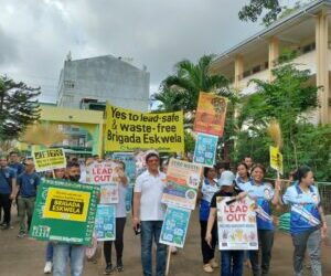 EcoWaste Coalition and ACRI Pitch for Chemical Safety and Zero Waste at Brigada Eskwela in QC School