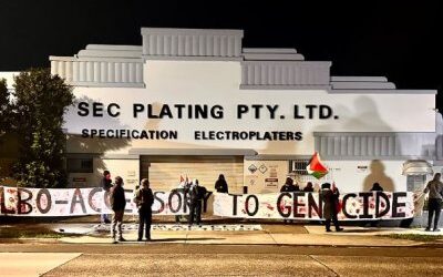 NSW Police assault pro-Palestine protesters, arrest five at SEC Plating picket