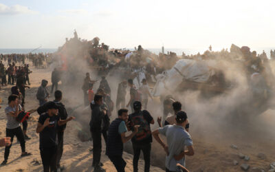 Le immagini dell’esercito israeliano che spara sui civili a Gaza