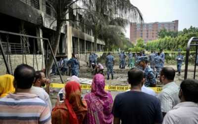 Sale a 27 morti il bilancio dell’incidente aereo in una scuola in Bangladesh