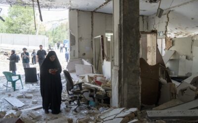 An Iranian Watches the Bombs Drop