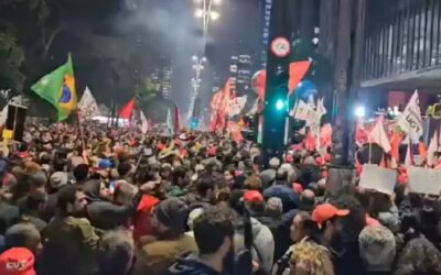 Brasil | Movimientos sociales y sindicatos marcharon en contra del veto del Congreso al proyecto que aumenta el impuesto a las grandes empresas 