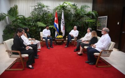 Díaz-Canel refuerza compromiso de unidad en reunión con secretario del ALBA TCP