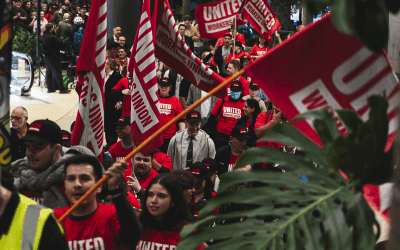 Casino workers defend penalty rates, strike when it hurts