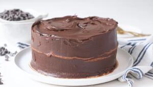 Pastel de chocolate a las once de la noche