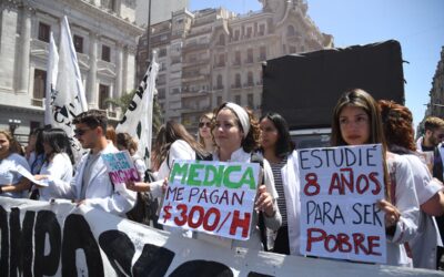 Argentina | Trabajadores del Hospital Garrahan se movilizaron en reclamo de mejoras salariales y contra el ajuste a la salud pública