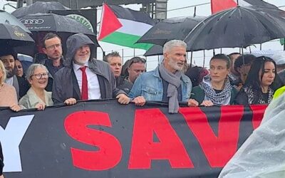 Assange joins historic anti-genocide march across Sydney’s Harbour Bridge