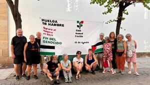 Huelga de hambre solidaria con Gaza en Mérida