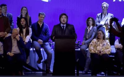 Argentina | Javier Milei realizó un acto de campaña donde recibió insultos en medio del escándalo por coimas que involucra a Karina Milei en la Agencia de Discapacidad