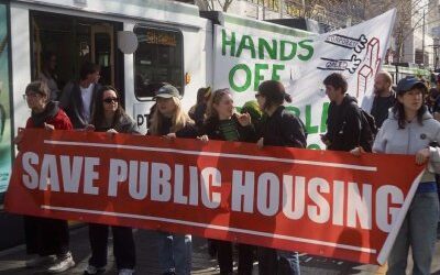 Rally demands Vic Labor saves public housing towers