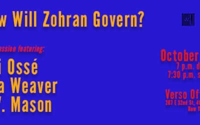 [EVENT | October 14] How Will Zohran Govern?