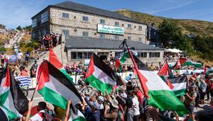 Las protestas propalestina obligan a La Vuelta a modificar el recorrido de la etapa de Guadarrama