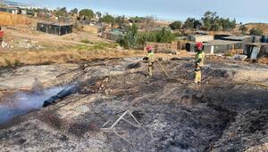 En lo que va de 2025 se han producido al menos quince incendios en los asentamientos chabolistas de Huelva