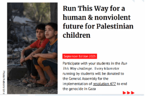 Run This Way – the race for a nonviolent and human future for Palestinian children