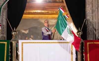 Claudia Sheinbaum es la primera mujer en dar el «Grito de Independencia» desde el balcón presidencial