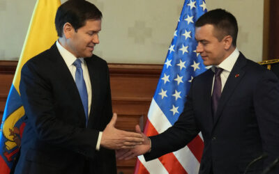 Marco Rubio prometió más asistencia militar a Ecuador
