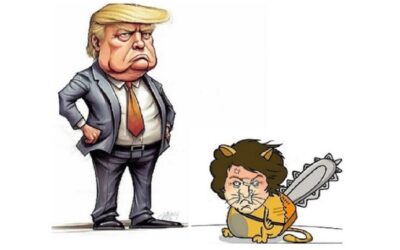 Demasiado débil, Milei pide auxilio a Trump