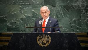 Netanyahu interviene en la Asamblea General de la ONU ante una sala prácticamente vacía