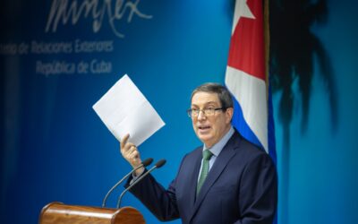 El canciller Bruno Rodríguez denunció una «campaña calumniosa» de EEUU para que países no respalden la moción de levantar el bloqueo al país