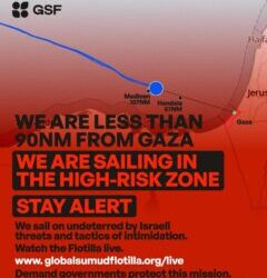 A night of vigil in the Mediterranean: The Sumud Flotilla under invisible siege 