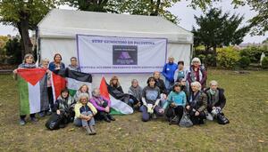 Un centenar de mujeres acampan en Bruselas para exigir la cancelación del acuerdo de la UE con Israel