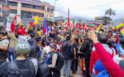 La CONAIE denunció la militarización de Quito y represión durante las marchas del 12 de octubre 