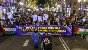 Un 25N “contra la violencia racista y patriarcal” por las calles de Madrid