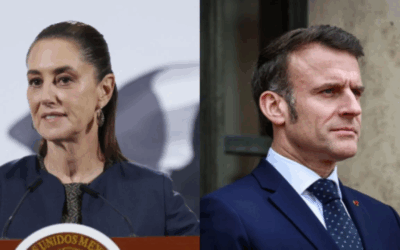 Sheinbaum recibe al presidente de Francia Emmanuel Macron
