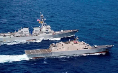 El mayor despliegue naval estadounidense desde la guerra del Golfo