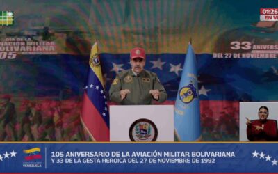 Venezuela | Maduro afirma en el 105º aniversario de la Aviación Militar: “No hay amenaza ni agresión que atemorice a nuestro pueblo”