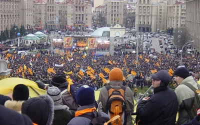 Turbulencia política  en Ucrania en el aniversario de dos revoluciones