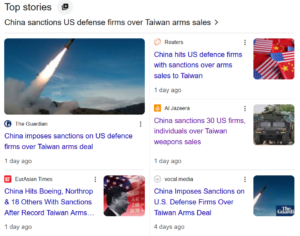 Distinguishing Chinese Countermeasures from US Sanctions