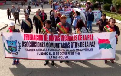 Bolivia | La Federación de Juntas Vecinales de La Paz se movilizó contra el aumento del precio del pan, las tarifas de los servicios básicos y la canasta familiar