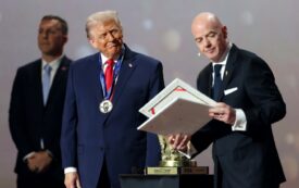 “This Is Historic”: FIFA and UEFA Presidents Are Accused of Aiding Israel’s War Crimes