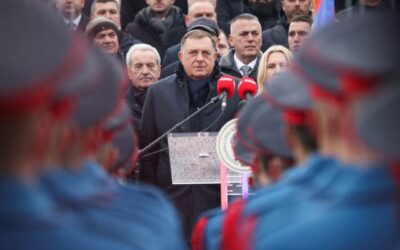Defiant Bosnian Serbs, their leader celebrate banned state holiday