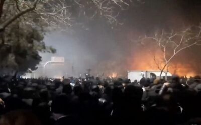 Confronting protests, Iran vows to strike back if U.S. attacks